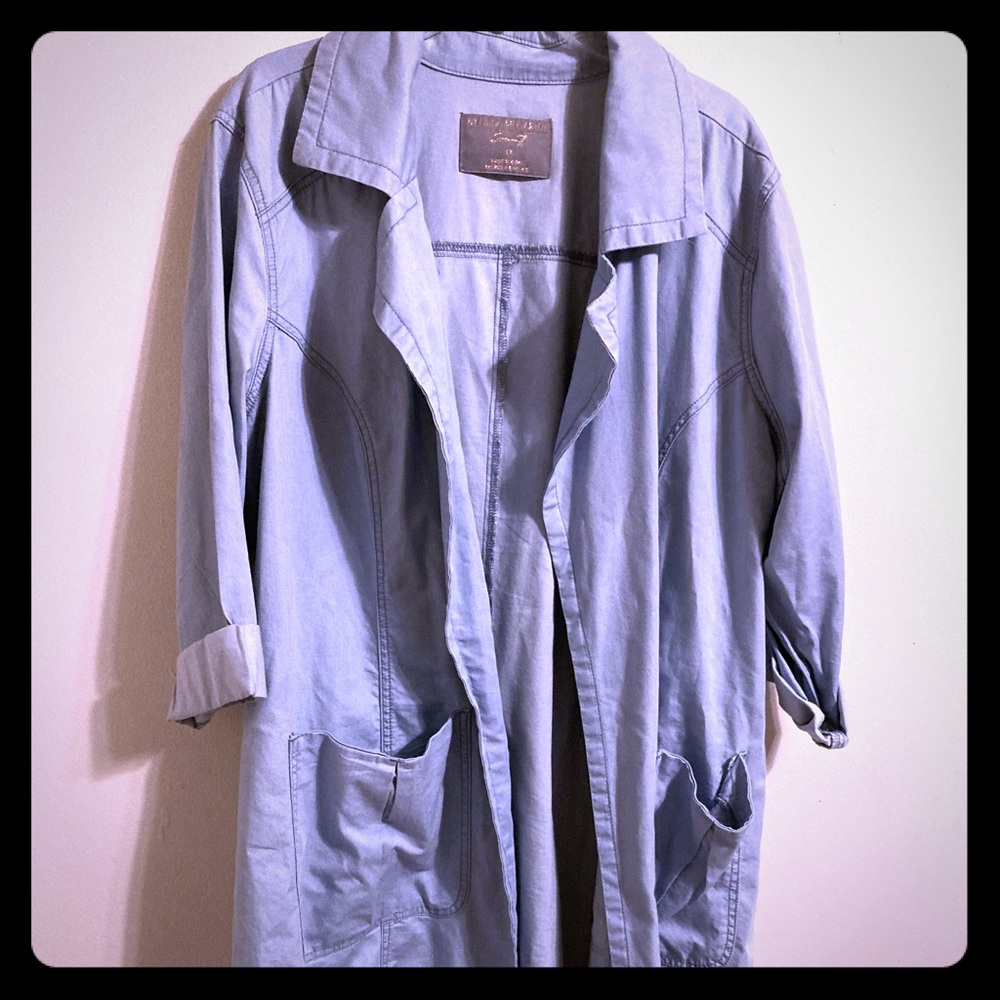 Melissa McCarthy seven7 jacket in light blue